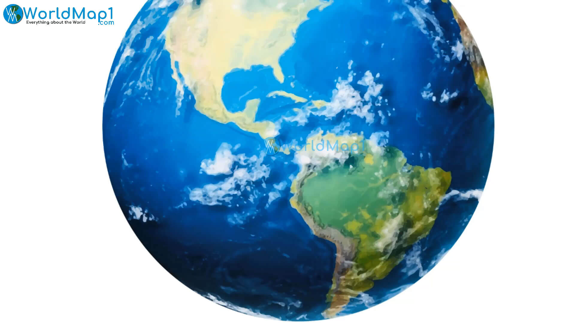 Güney Amerika Dünya Haritası